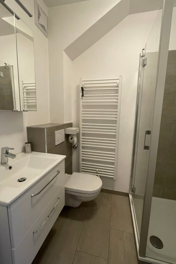 Bathroom with WC and shower