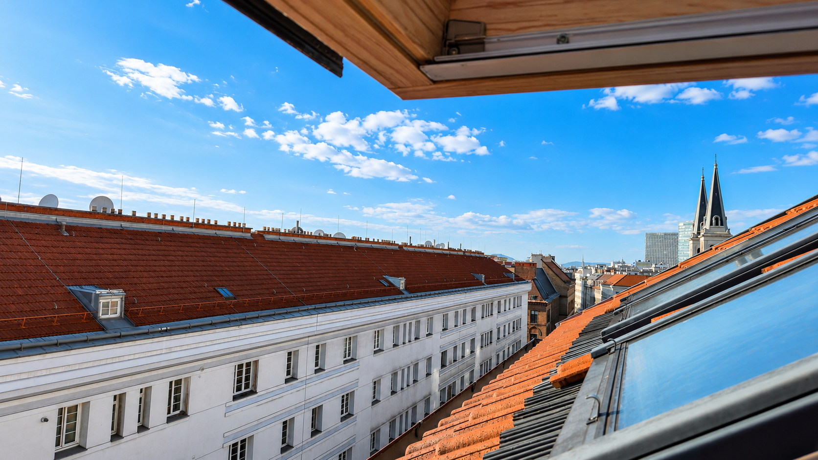 View from the skylights | © Privat