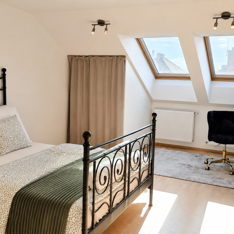 Bedroom with office
