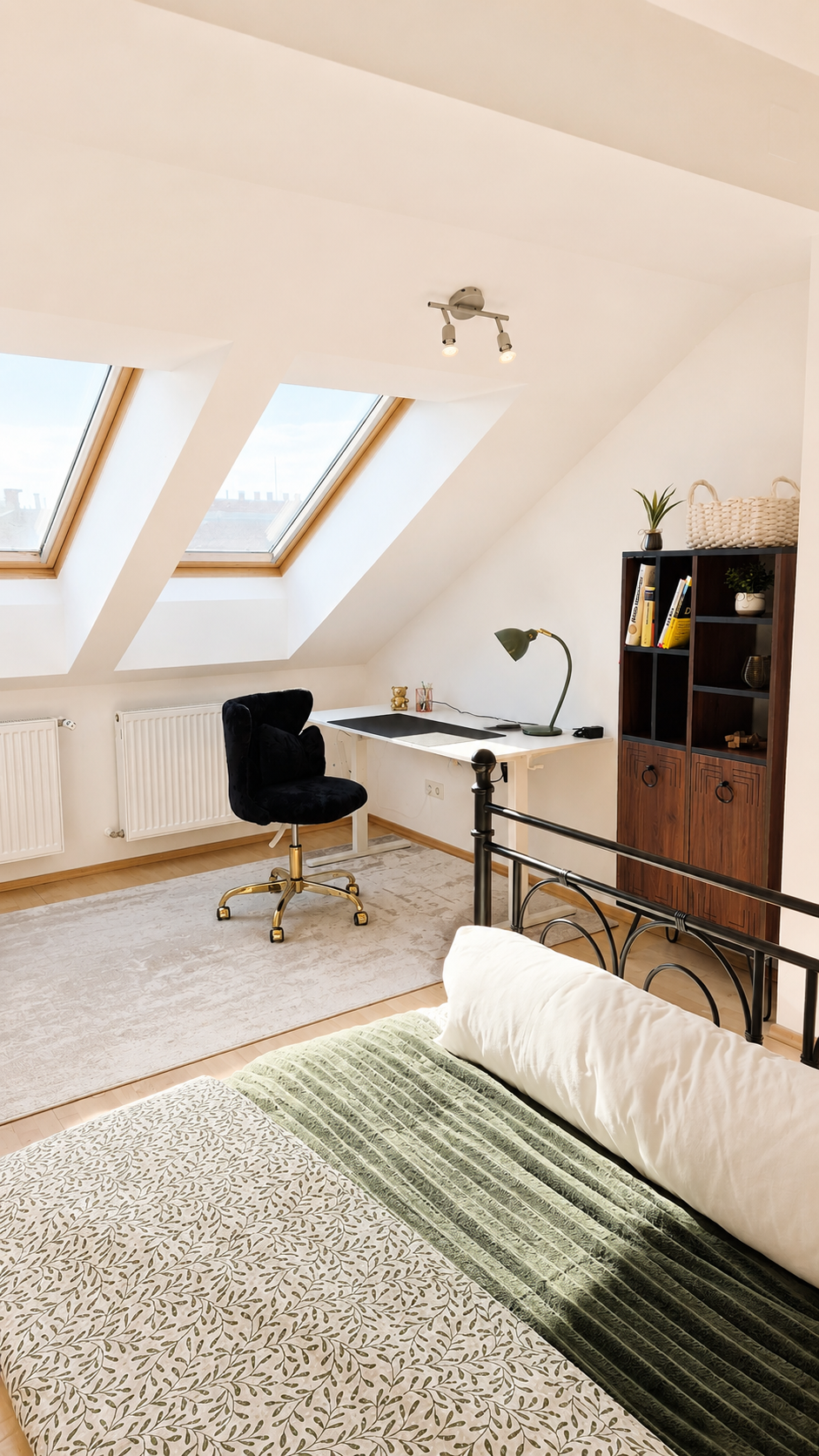 Work area with electrically height-adjustable desk | © Privat