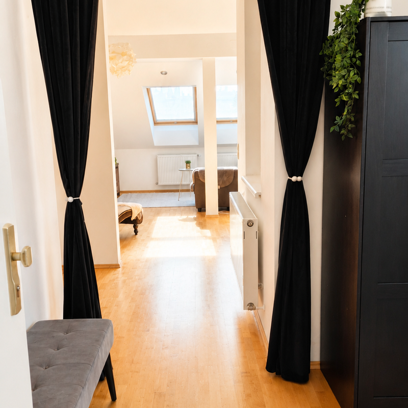 Open passage to the light-flooded living space