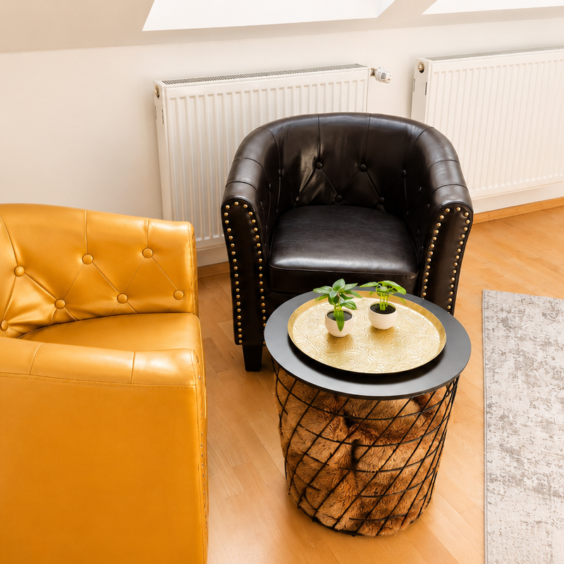 Charming relaxation corner under the skylight | © Privat