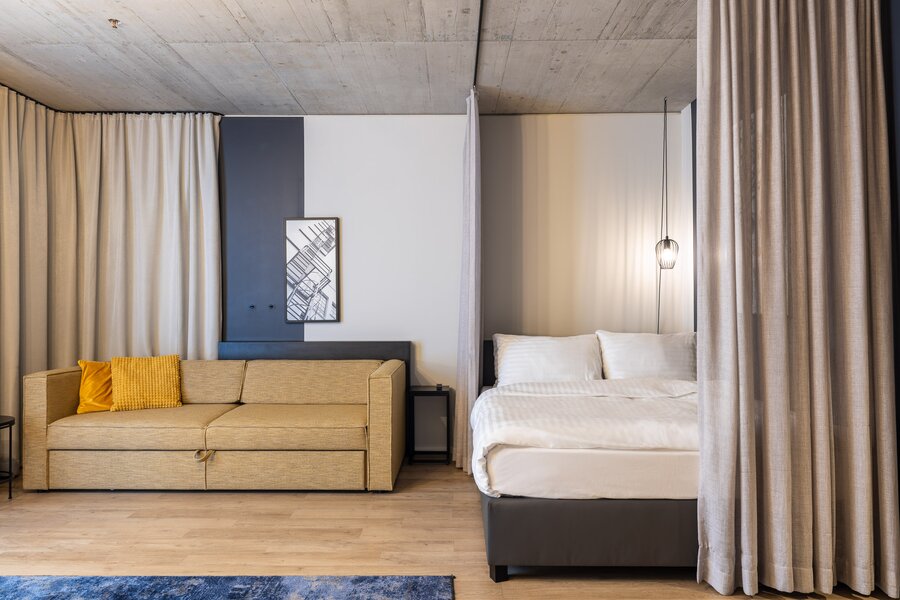 Living- and sleeping area | © Adina Serviced Apartments Vienna