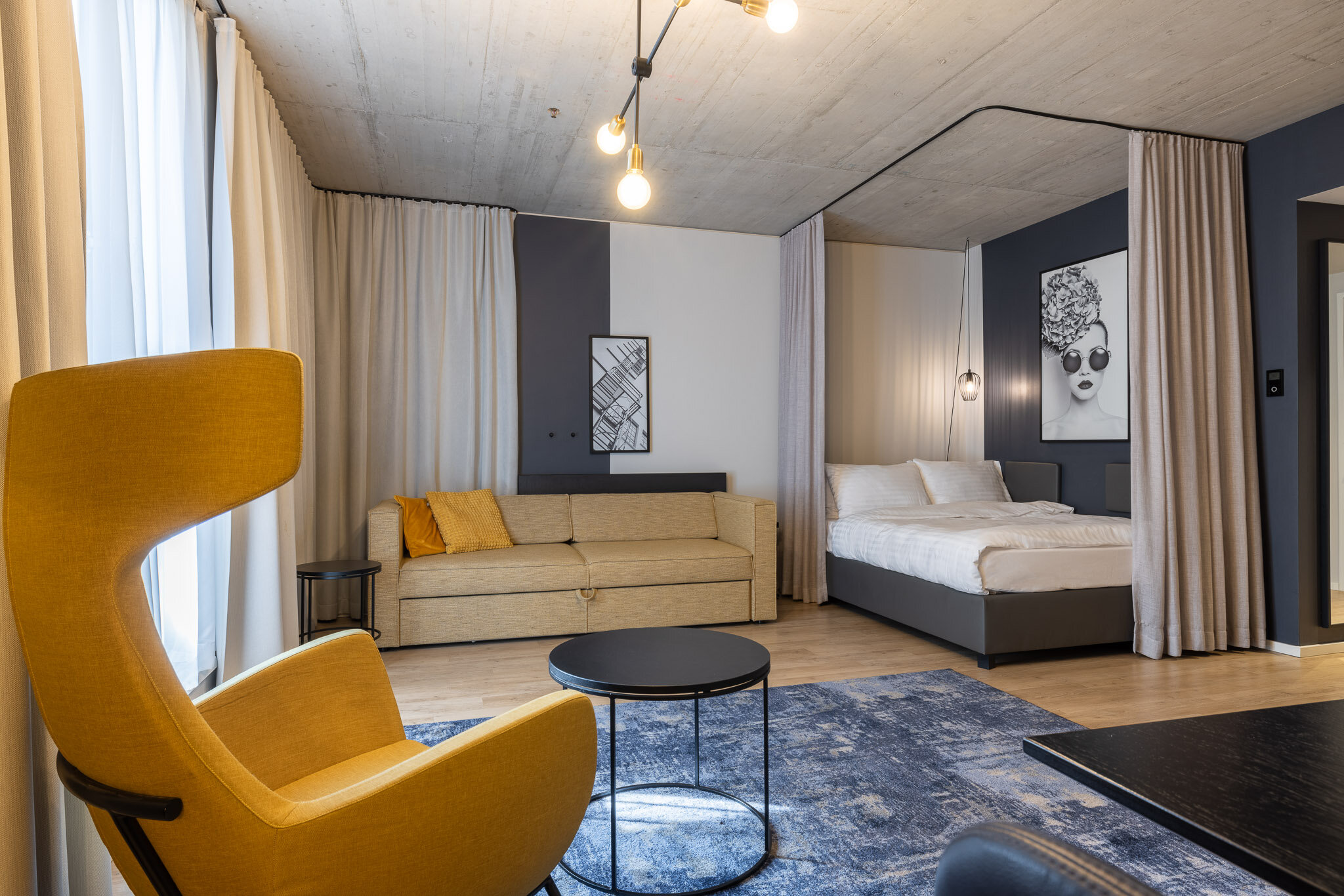 Living- and sleeping area | © Adina Serviced Apartments Vienna