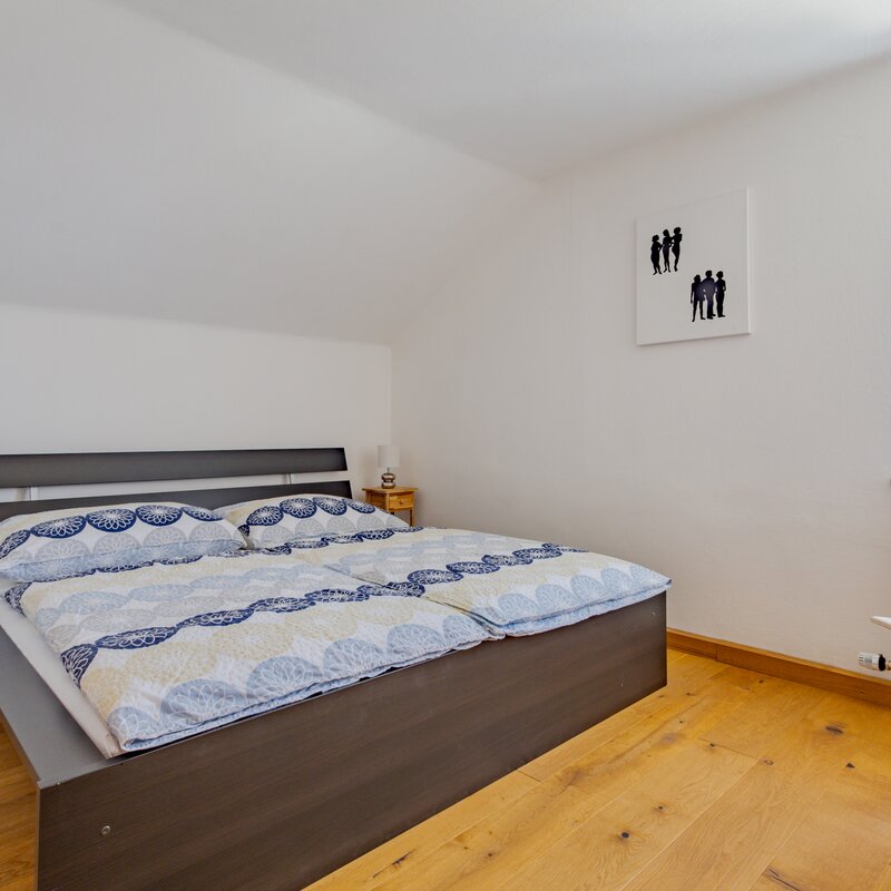 bedroom 1 with a double bed