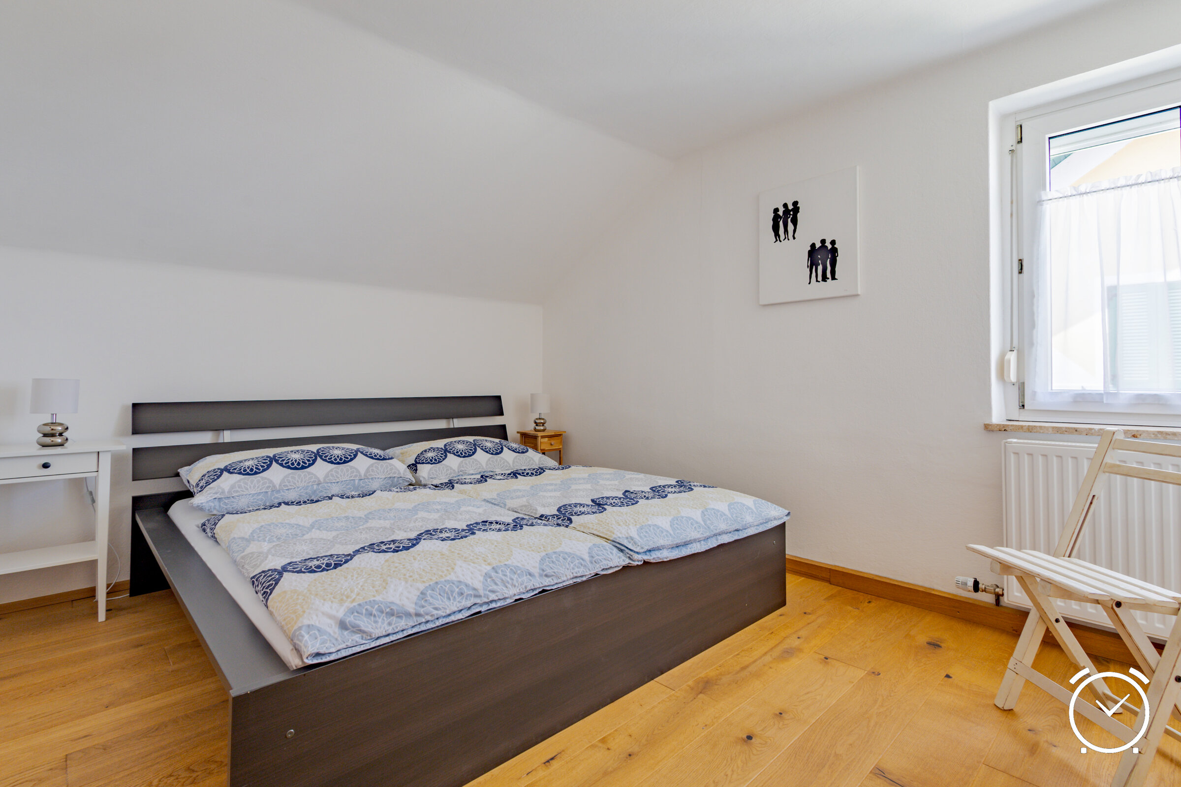 bedroom 1 with a double bed