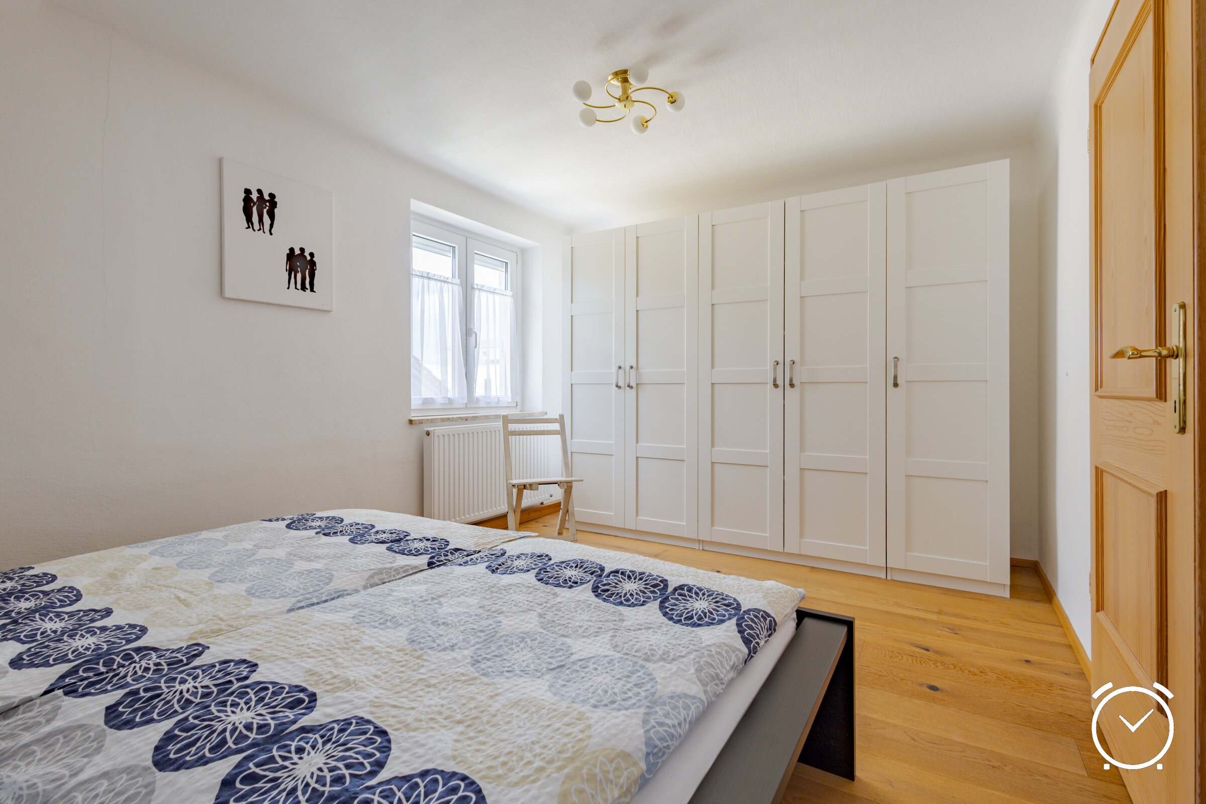 bedroom 1 with a double bed