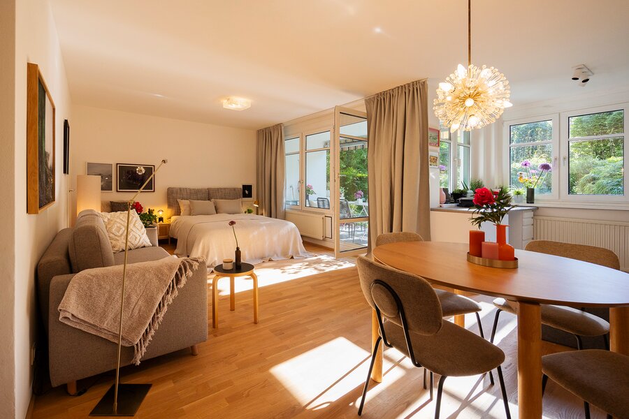 living-sleeping area