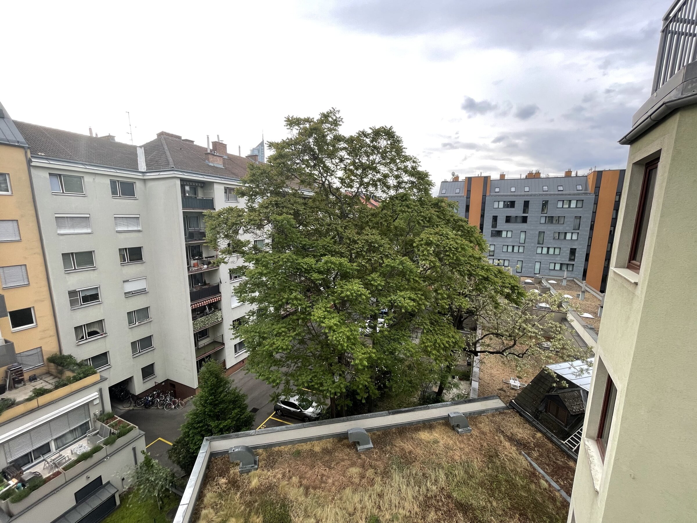 Ausblick in den Innenhof