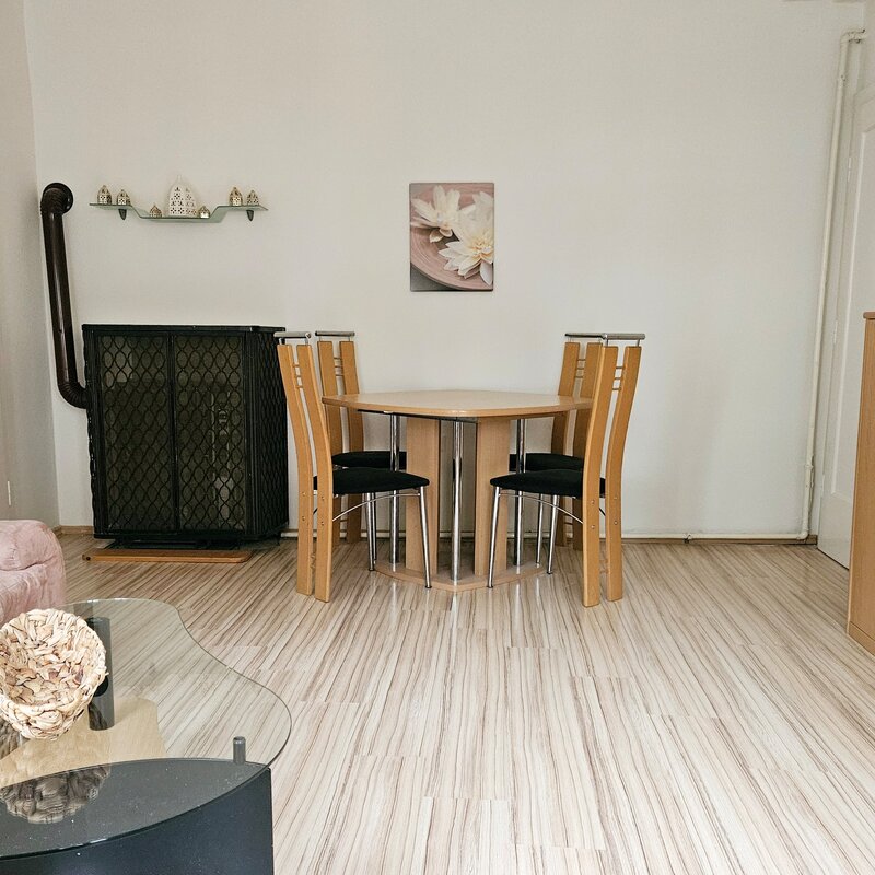 Dining table in living room