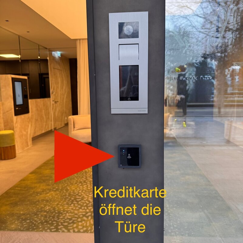 Entrance card reader