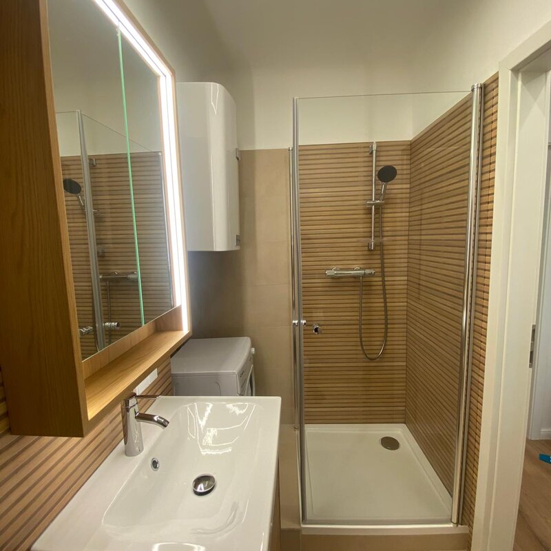 Stylish, Bright Bathroom