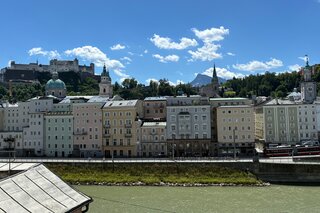 Blick auf Salzburgs Altstadt & Festung – 2-Zimmer-Wohnung zur Kurzzeitmiete, Wohnen auf Zeit 1 bis 6 Monate | © Barbara Higgs