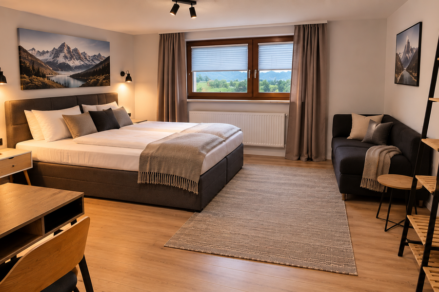Doppel Bett + Stockbett