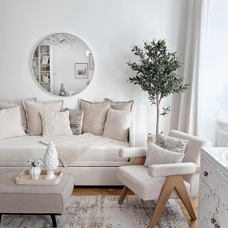 Bright living room, modern style – 3-room apartment for short-term rental & temporary housing 1–6 months in Vienna | © Luxuriöses Apartment in zentraler Lage Wohnung Wien 100 qm