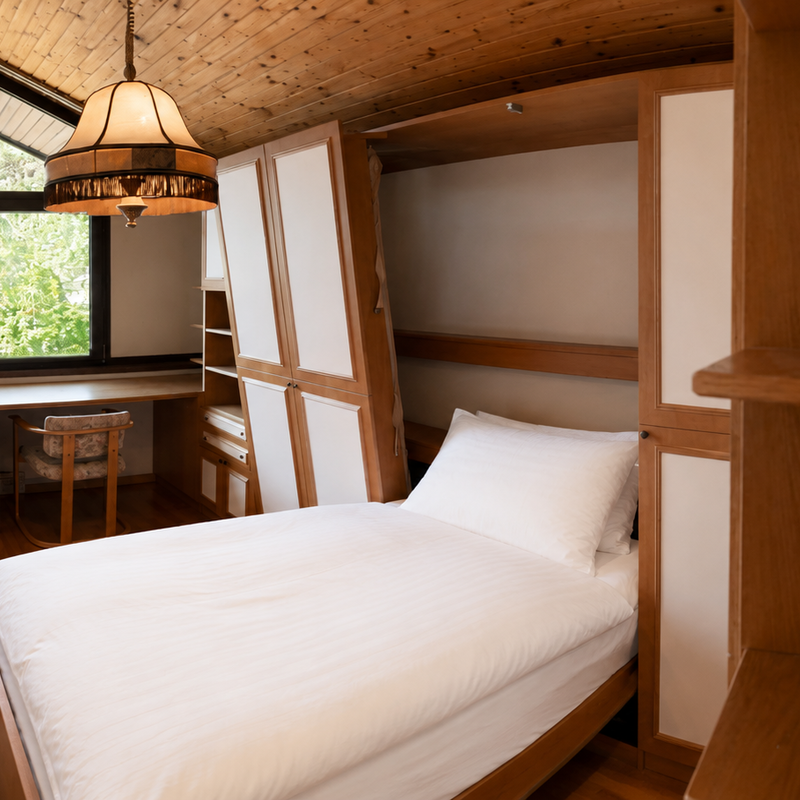 Arbeits- und Schlafzimmer