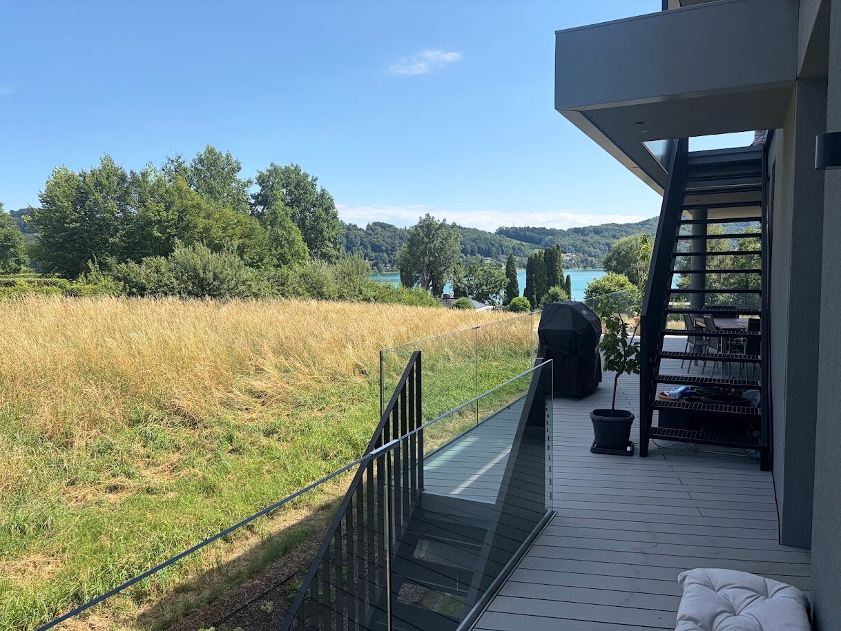 Ausblick vom Balkon aus