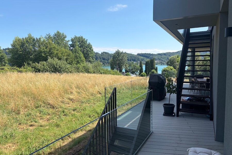 Ausblick vom Balkon aus