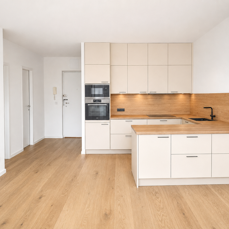 Helle 2-Zimmer Wohnung mit offener Küche – Kurzzeitmiete & Wohnen auf Zeit für 1 bis 6 Monate in Salzburg