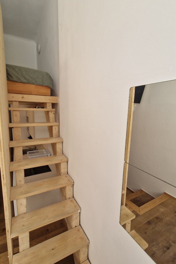 Treppe zum Schlafbereich