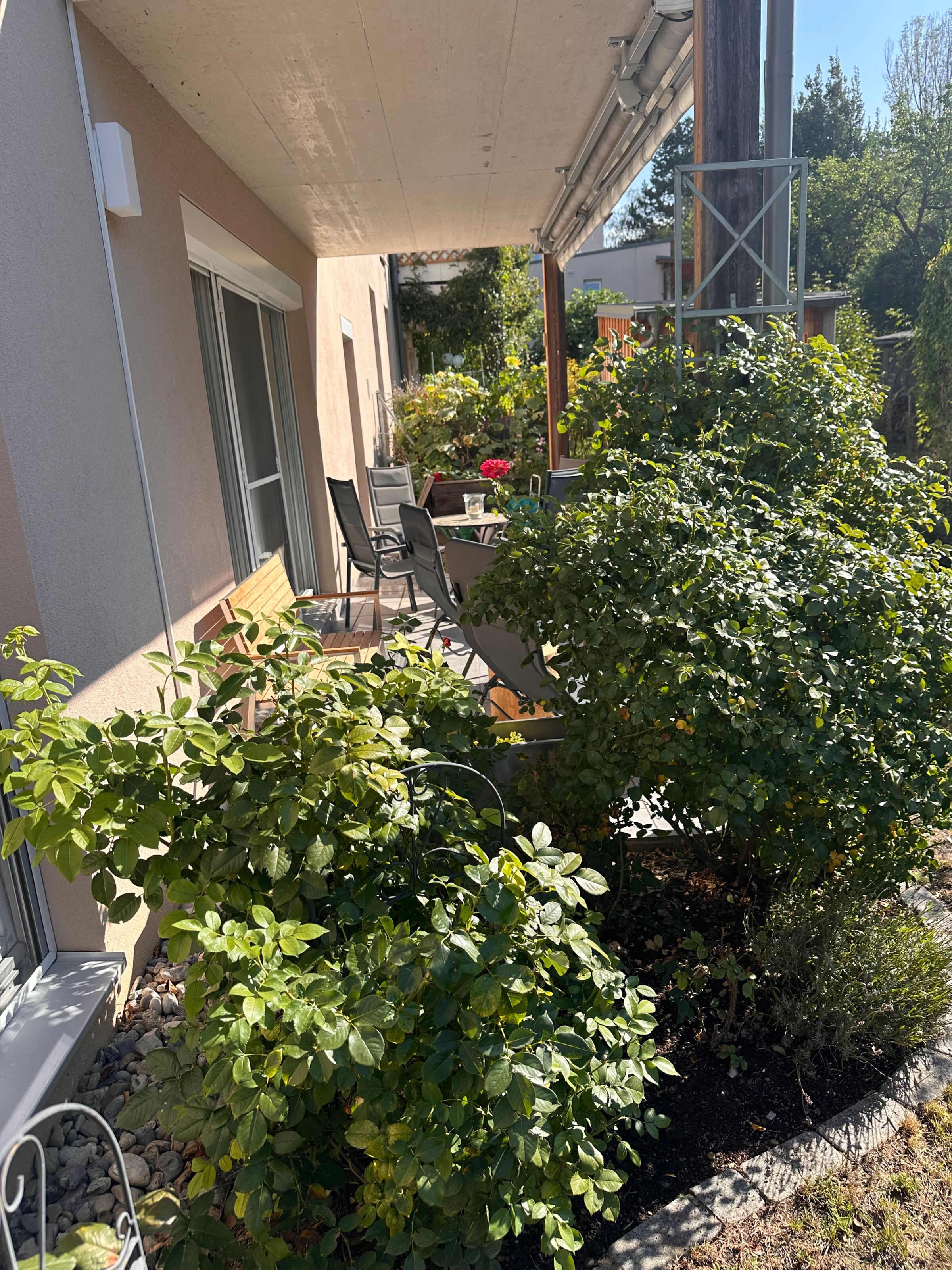 Terrasse mit Garten