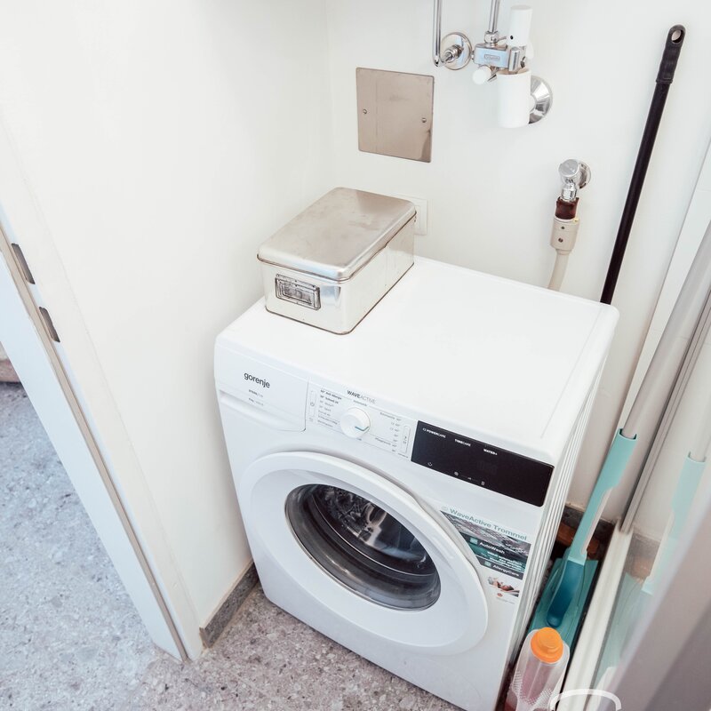 Waschmaschine im Badezimmer 