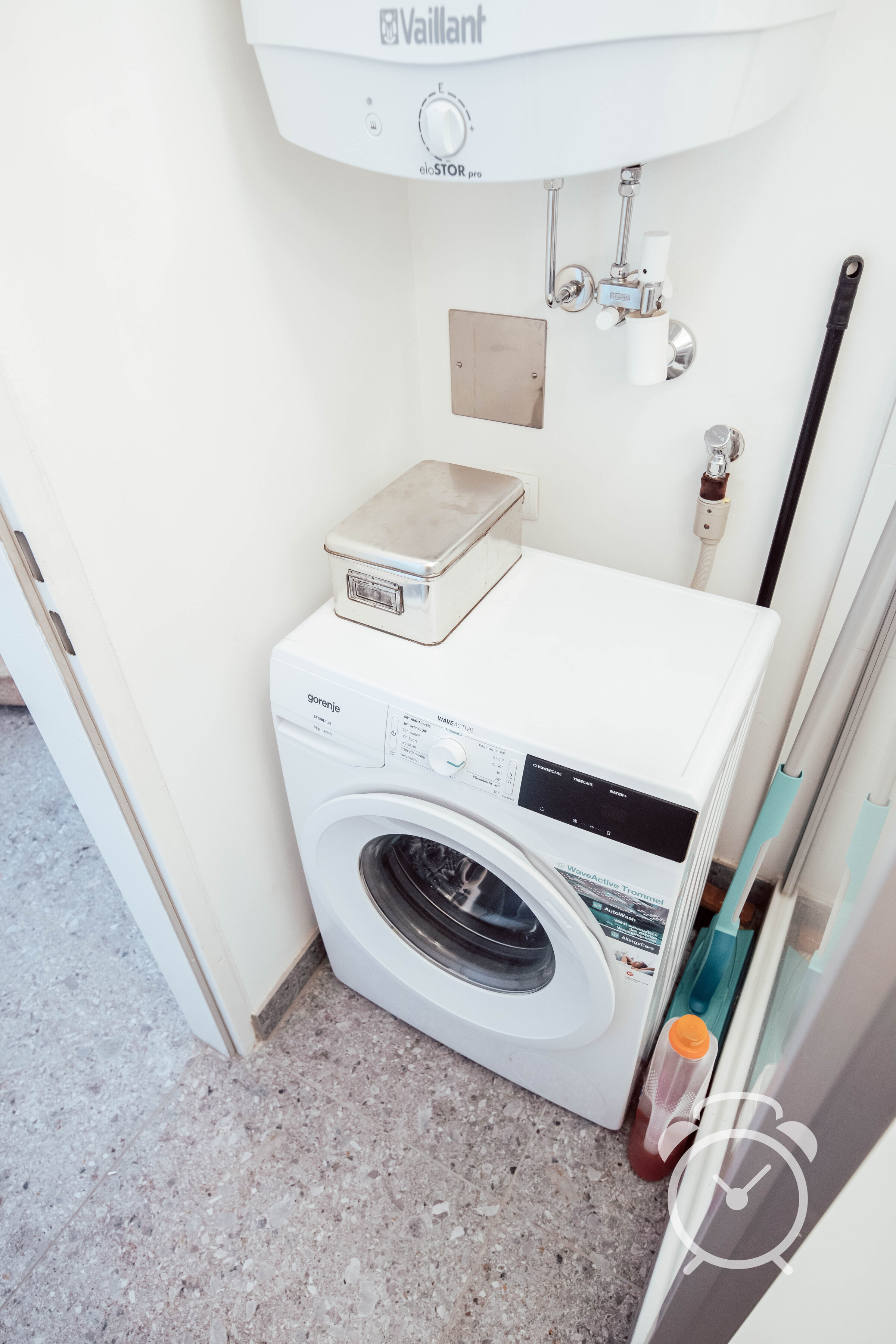 Waschmaschine im Badezimmer 