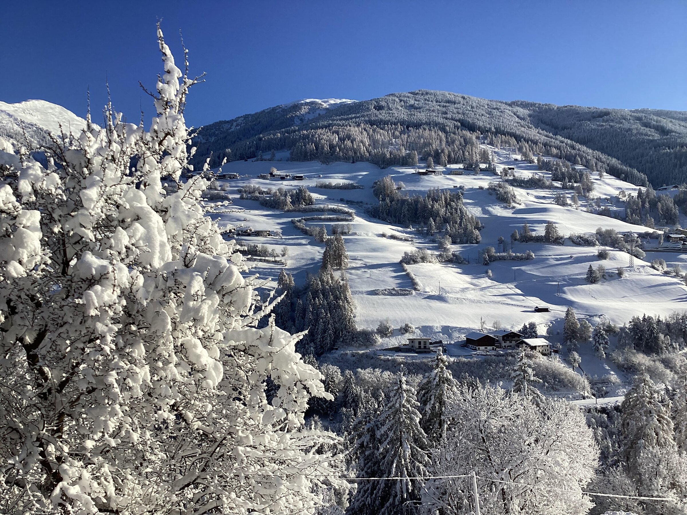 Die Aussicht in die Berge