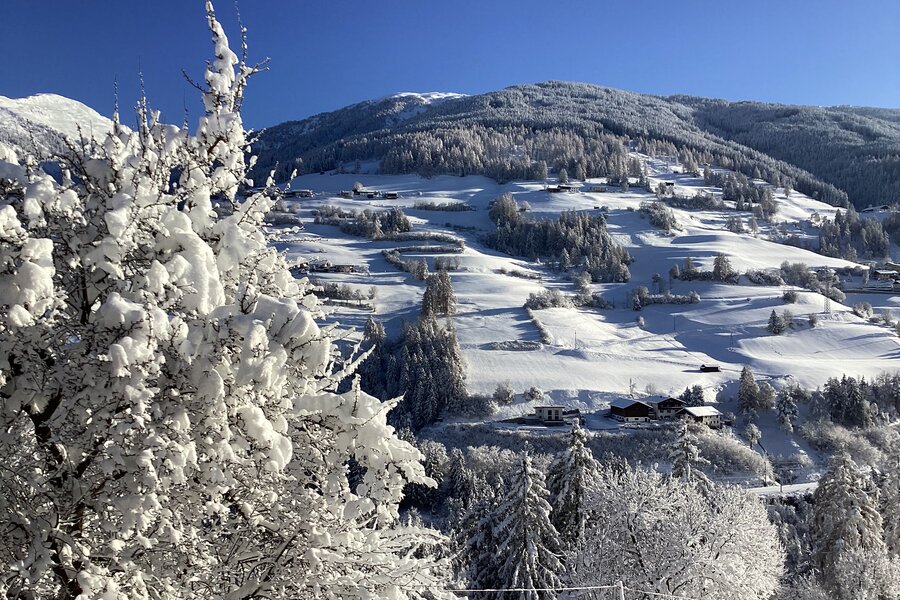 Die Aussicht in die Berge