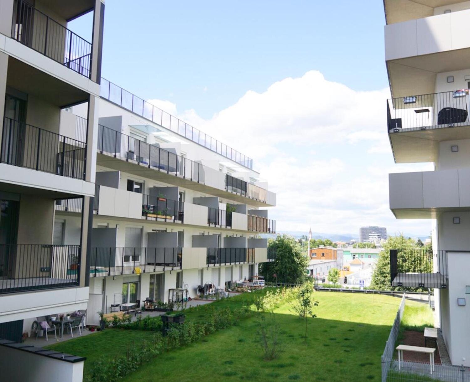 Aussicht in den Innenhof