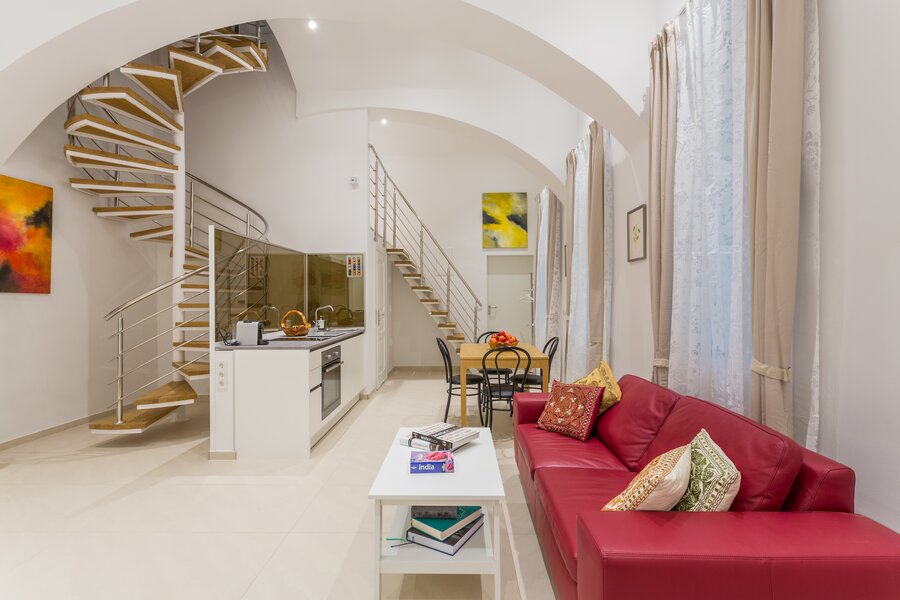 Loftartig, modern mit privatem Badezimmer, Flatscreen TV, Klimaanlage und Fußbodenheizung