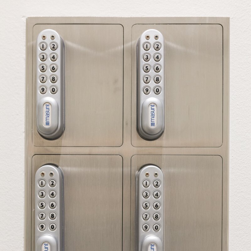 In den Boxen befindet sich der Schlüssel zur Wohnung