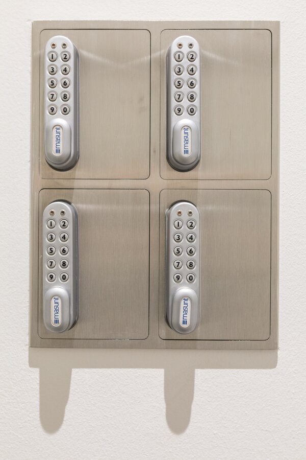 In den Boxen befindet sich der Schlüssel zur Wohnung