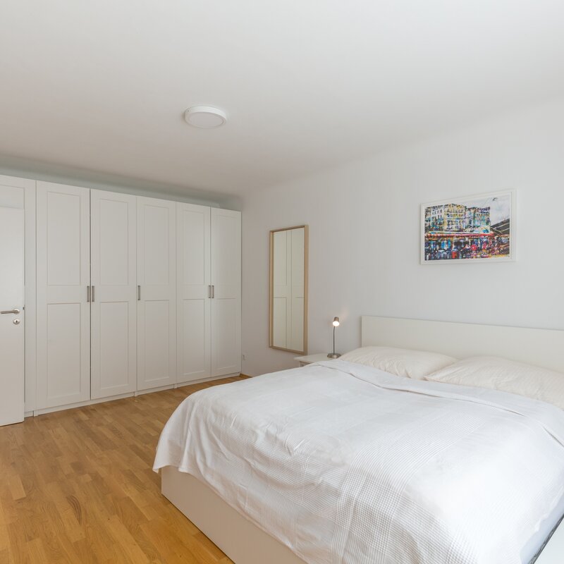 Bedroom nr. 1 with planty of storage space