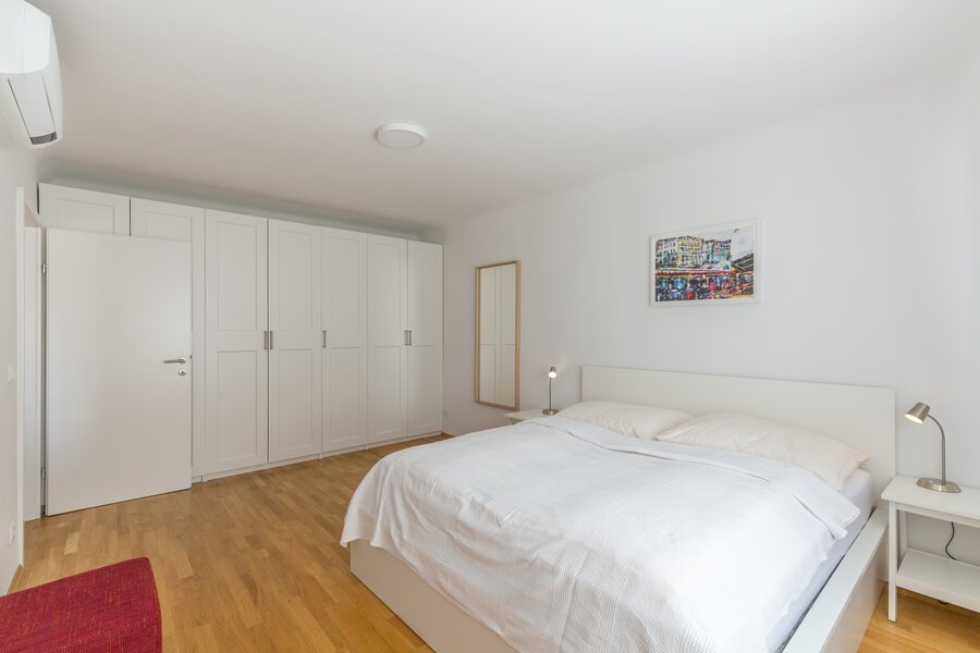 Bedroom nr. 1 with planty of storage space