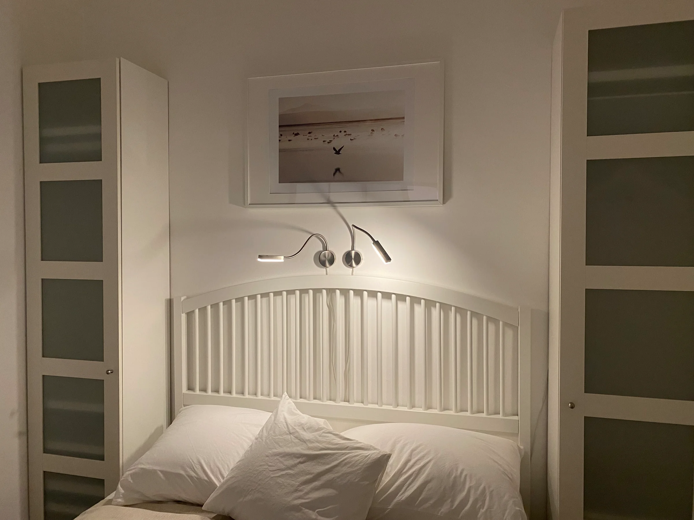 Schlafbereich mit französischem Bett