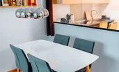 Dining area with Marienwinkel (upper left)