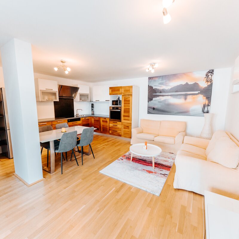 Wohnzimmer - Wohnen auf Zeit in Salzburg Sam - 2-Zimmerwohnung