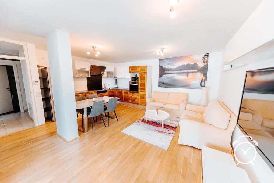 Wohnzimmer - Wohnen auf Zeit in Salzburg Sam - 2-Zimmerwohnung