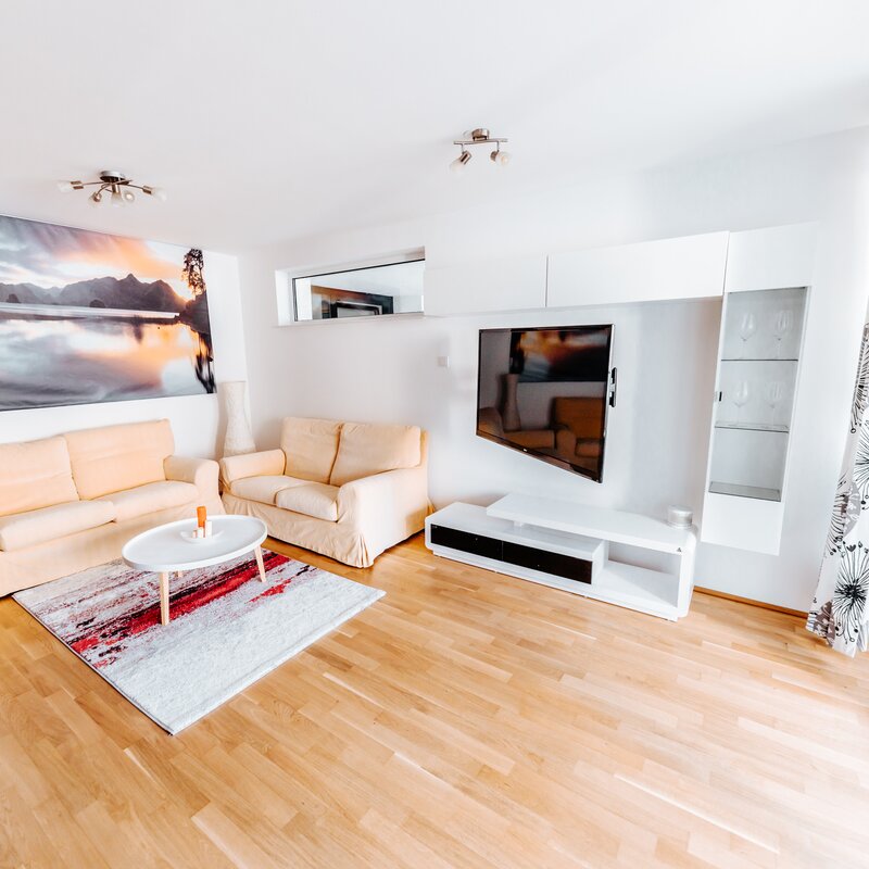 Wohnzimmer - Wohnen auf Zeit in Salzburg Sam - 2-Zimmerwohnung