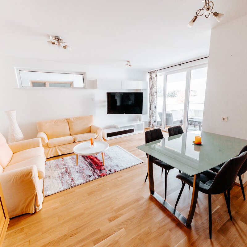 Wohnzimmer - Wohnen auf Zeit in Salzburg Sam - 2-Zimmerwohnung