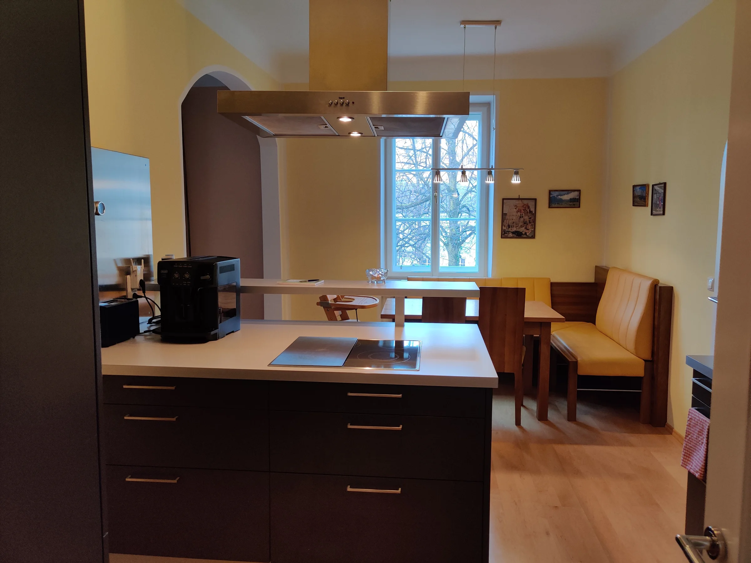 kitchen with dining area