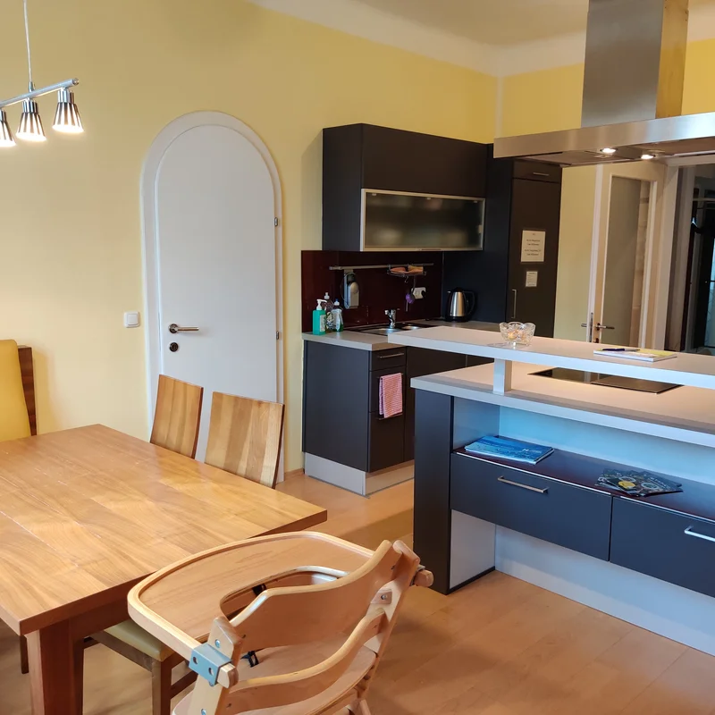 kitchen with dining area