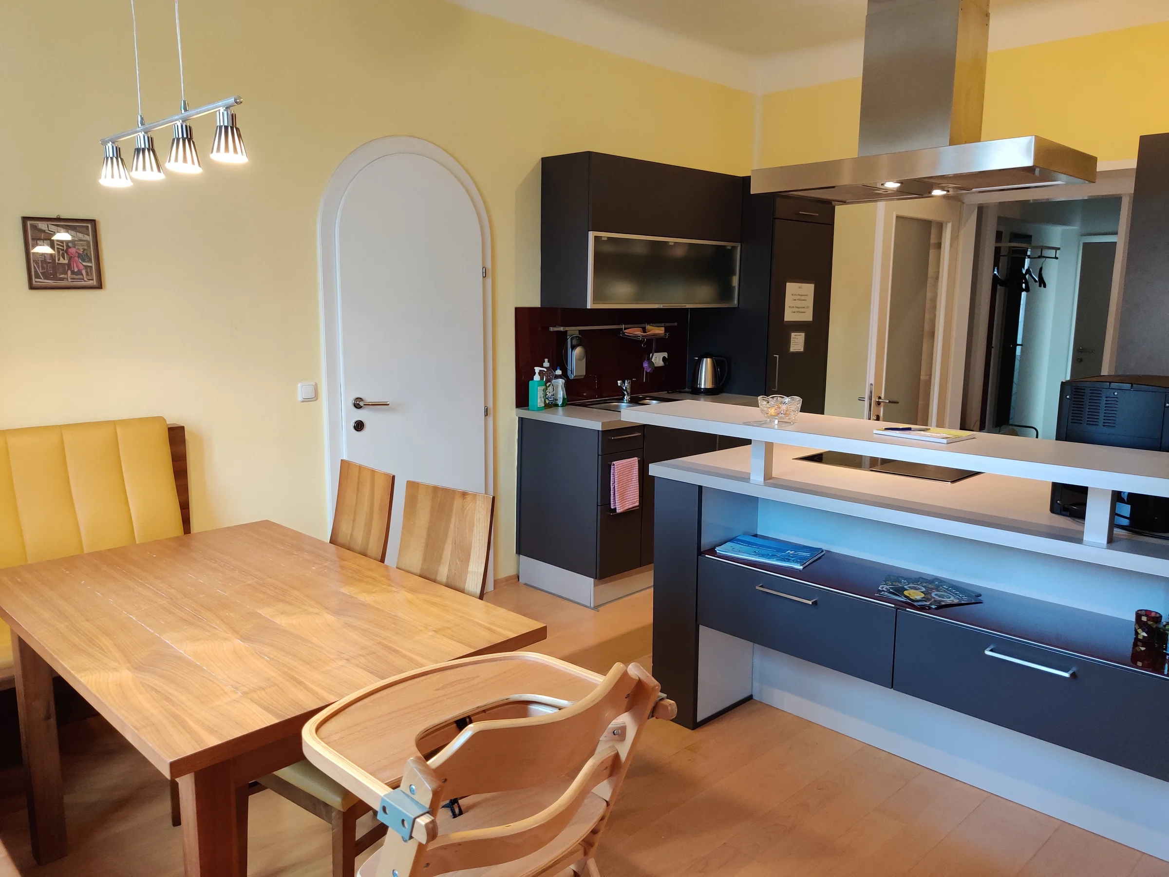 kitchen with dining area