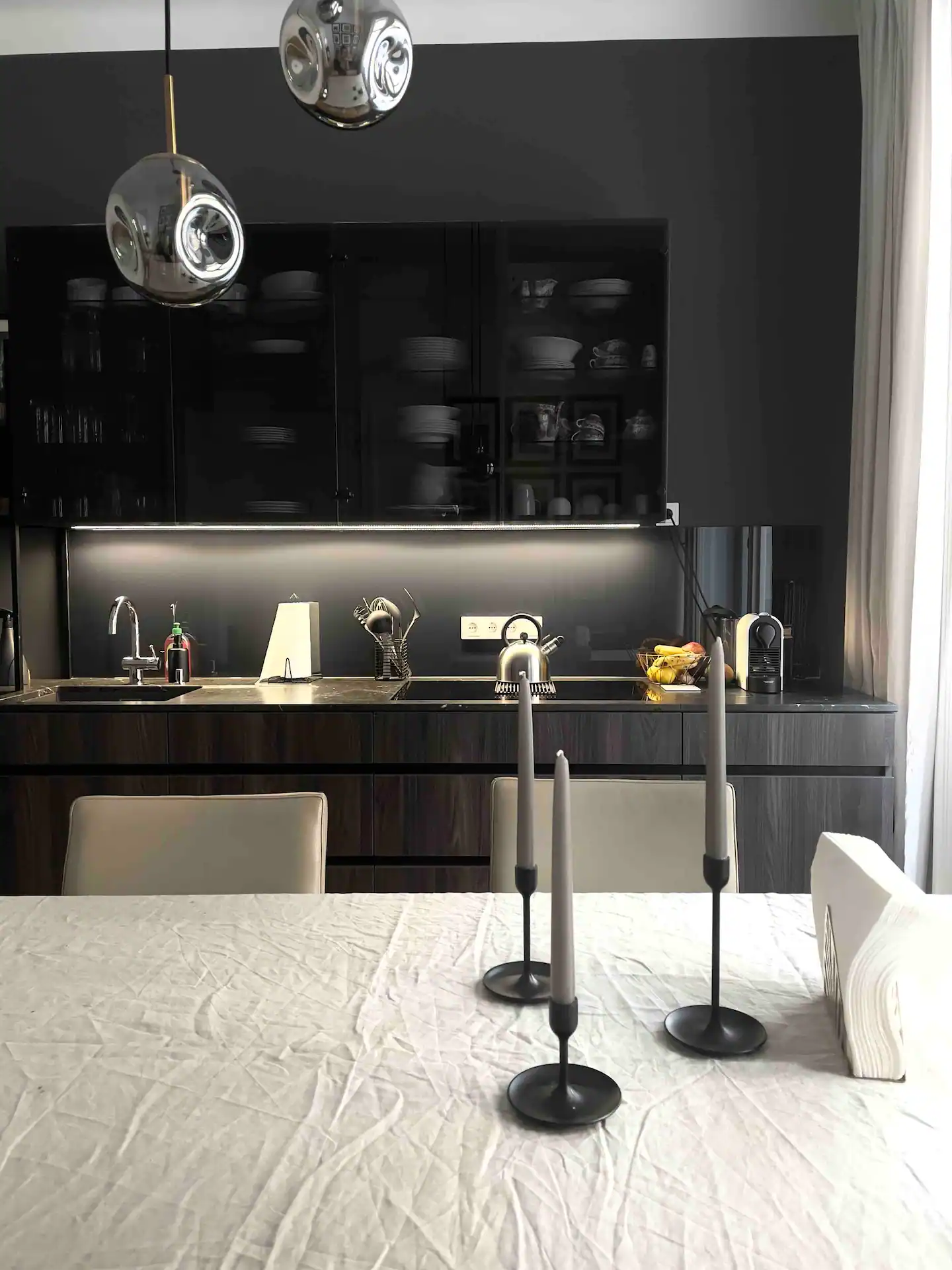 voll ausgestattete Küche 