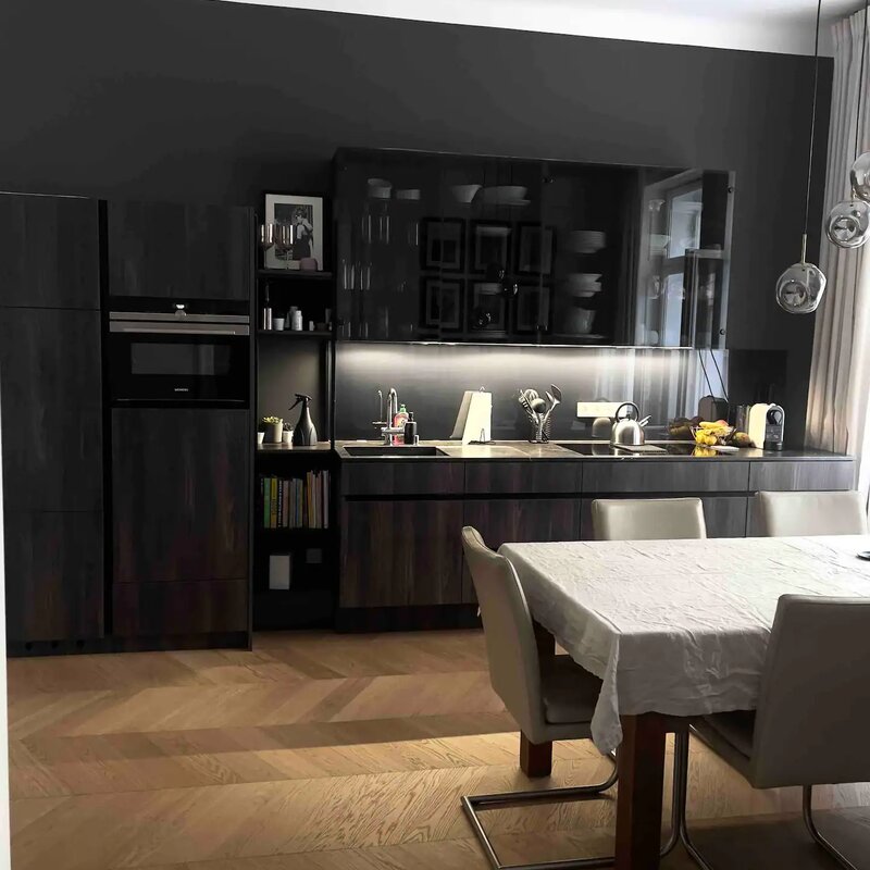 Kühlschrank, Gefriertruhe, Induktionsherd, Ofen, Geschirrspüler