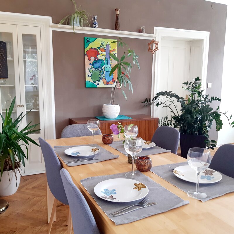 Essbereich im Wohnzimmer | © Margot Aigner