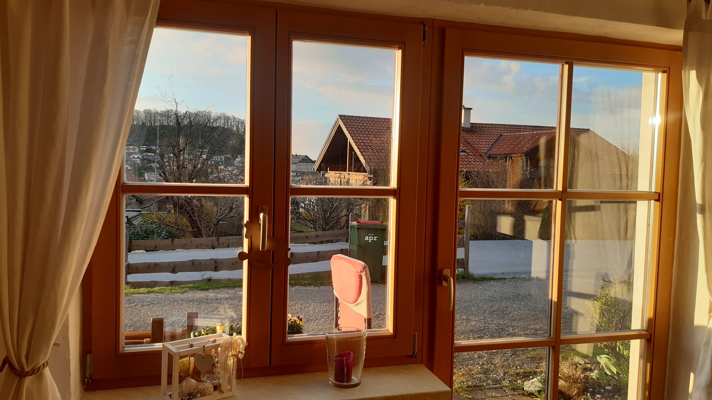 Aussicht aus dem wohnzimmer