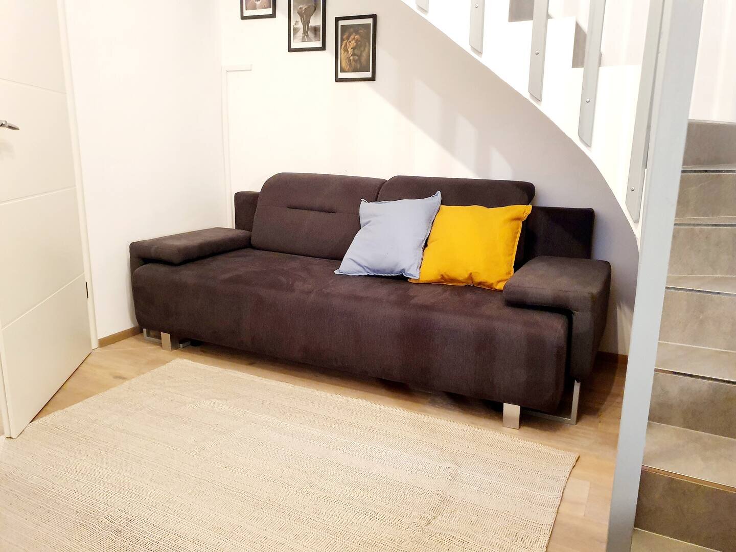 Aktuelle Ausstattung ist ein Einzelbett