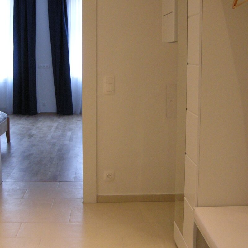 Der Vorraum hat eine angenehme Größe.